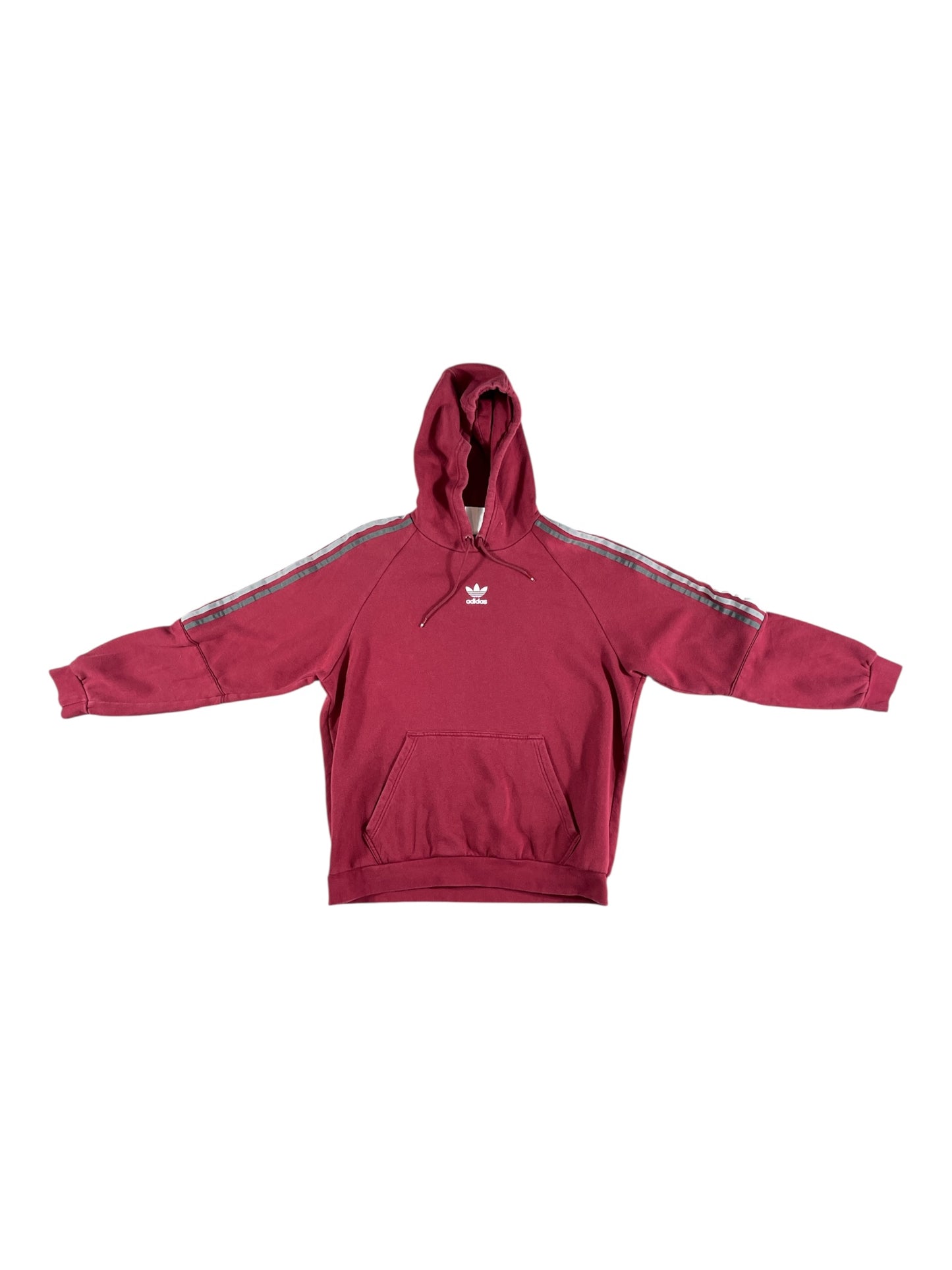 Vintage adidas Originals Trefoil Hoodie – Burgundy – Men’s XL