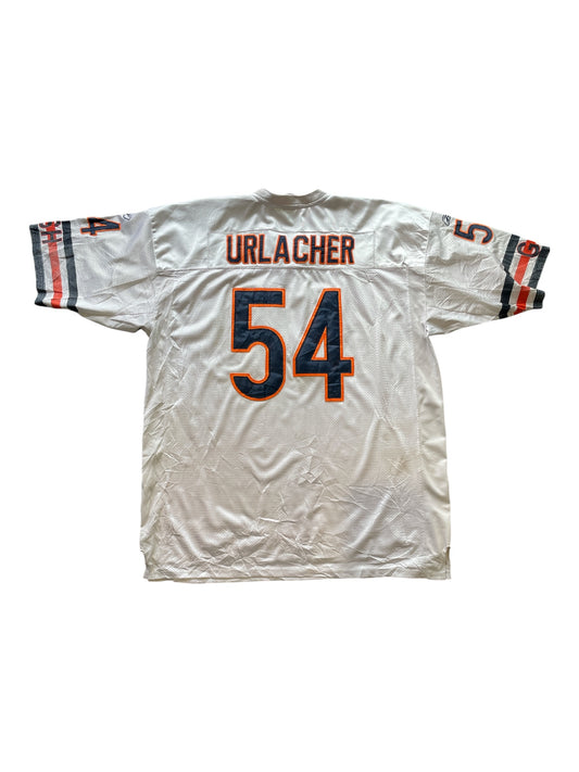 Reebok Chicago Bears Brian Urlacher #54 Away NFL Jersey White Size 60 (4XL)