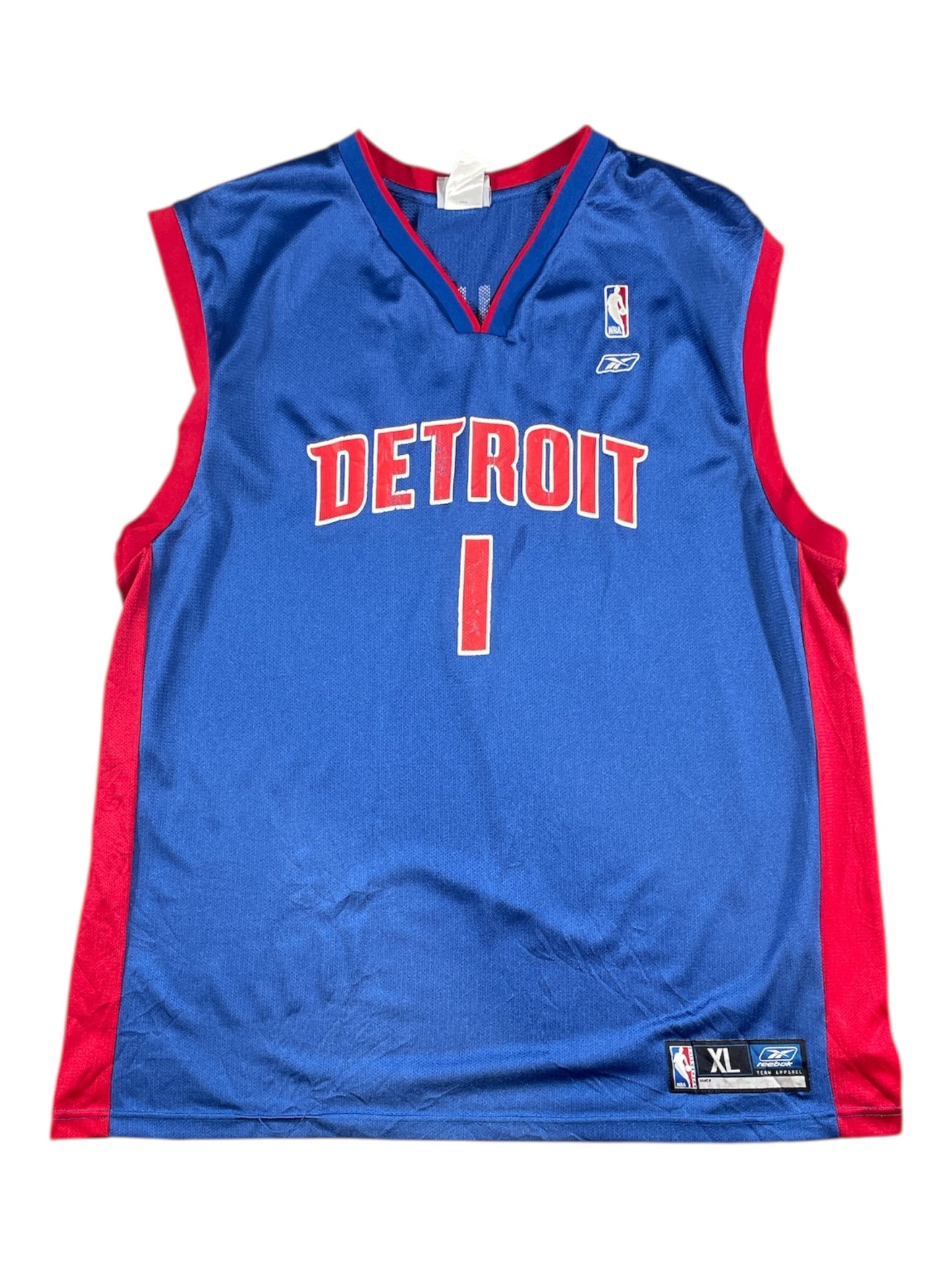 Detroit Pistons Chauncey Billups #1 NBA Jersey – Reebok Blue (XL)