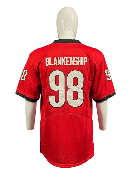 Nike Teamwear Jalen Carter #98 Georgia Bulldogs NCAA Jersey – Red – Men’s XL