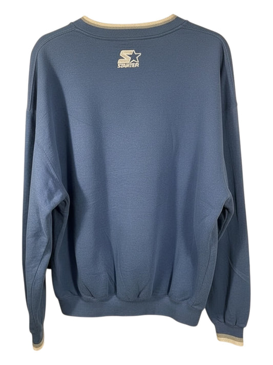 Vintage Dallas Cowboys NFL Sweatshirt - Navy & Silver Logo - Men's XL - 90's/Y2K