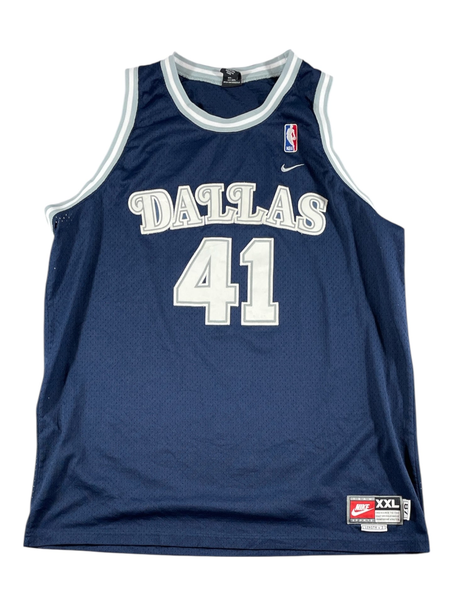 Vintage - Nike Dallas Mavericks Dirk Nowitzki #41 Jersey – Navy – Men’s XXL (+2 Length)