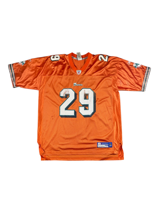 Miami Dolphins #29 Madison Vintage NFL Jersey – Orange | Pre-Loved