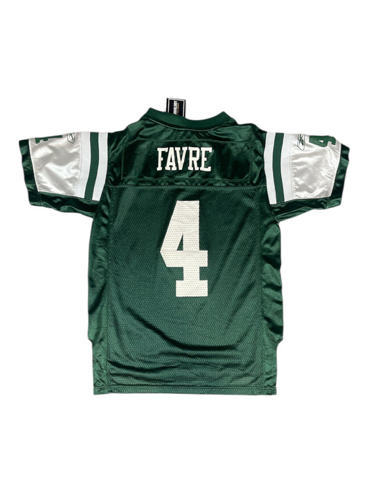 Vintage - Brett Favre #4 New York Jets Youth NFL Jersey – Reebok – Green – Kids M