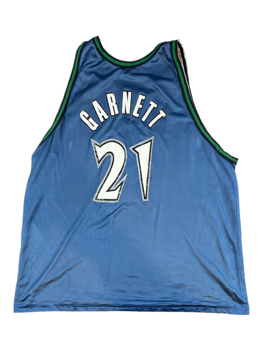 Vintage NBA Reversible Jersey – Kobe Bryant LA Lakers #8 / Kevin Garnett Minnesota Timberwolves #21 – Champion XXL – Pre-Loved