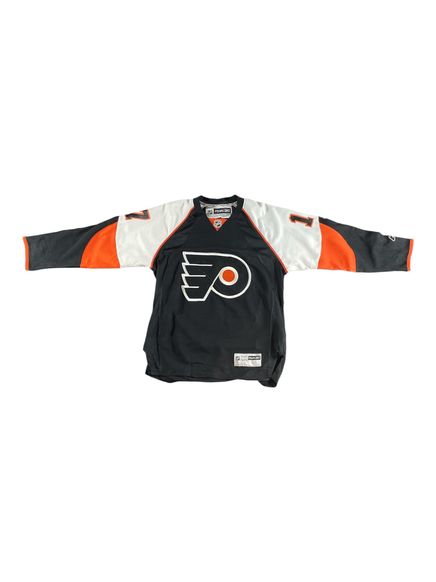 Vintage - Reebok Philadelphia Flyers Jeff Carter #17 NHL Jersey – Men’s Medium – Black Home Ice Hockey Shirt – Official Licensed