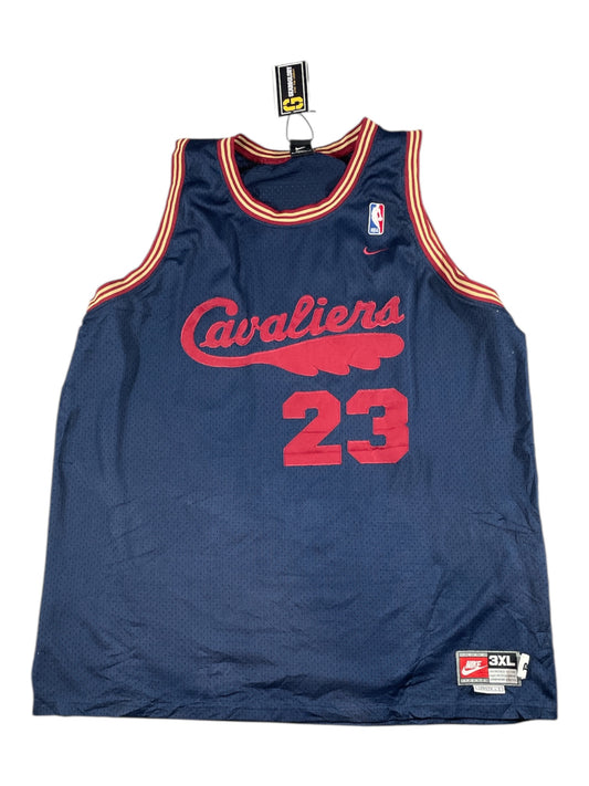 Cleveland Cavaliers LeBron James #23 Nike NBA Jersey – Navy/Red (Men’s 3XL, Pre-Loved)