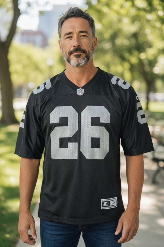 Napoleon Kaufman Oakland Raiders #26 NFL Jersey – Vintage Starter Raiders Jersey Black