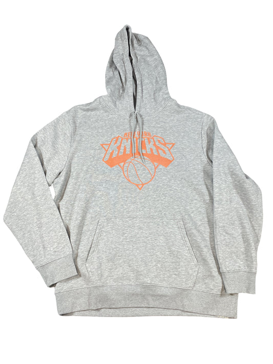 New York Knicks Grey Hoodie – Classic Logo | Official NBA Apparel