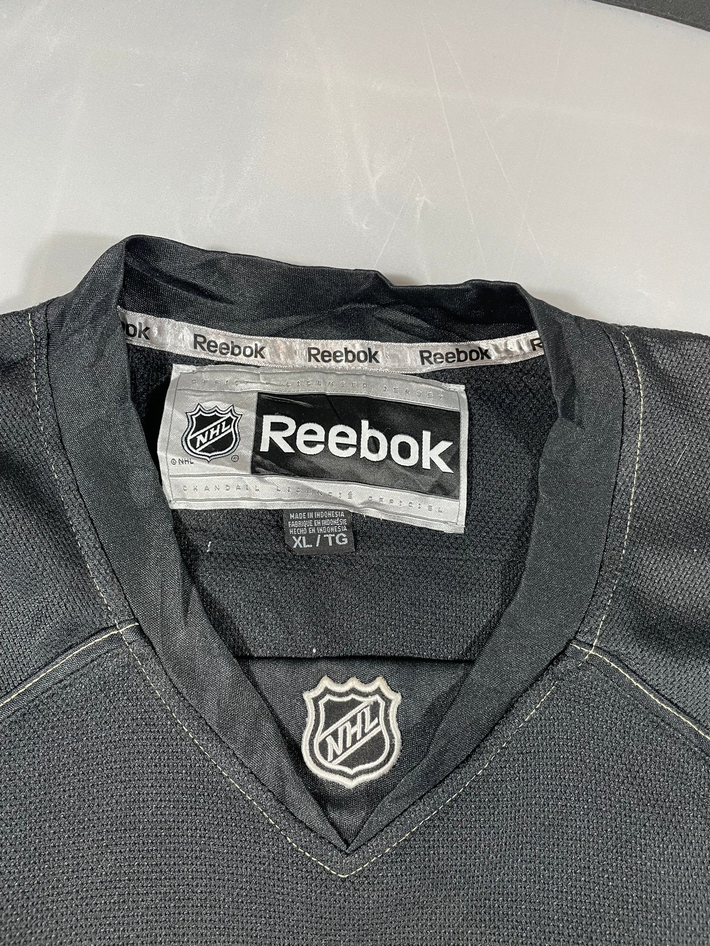 Vintage Pittsburgh Penguins Kris Letang #58 Reebok NHL Jersey - Black/Gold - Men’s XL