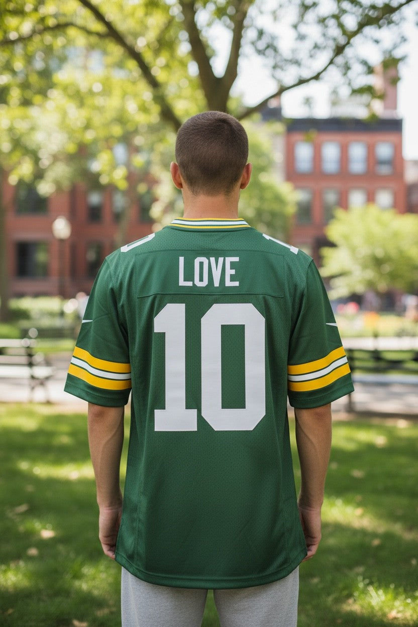 Jordan Love #10 Green Bay Packers NFL Jersey – Green – Men's