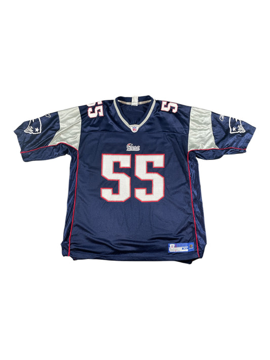 New England Patriots Willie McGinest #55 NFL Jersey – Navy (Pre-Loved)