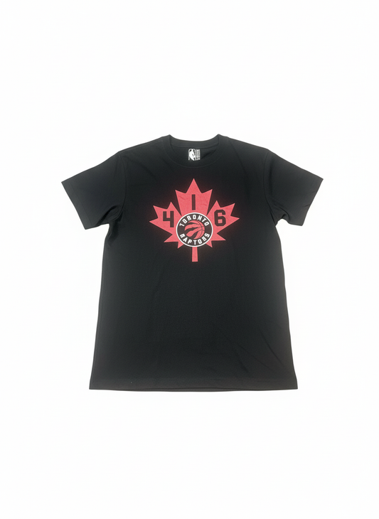 Official NBA Toronto Raptors "416" Graphic T-Shirt - Black - Men's M