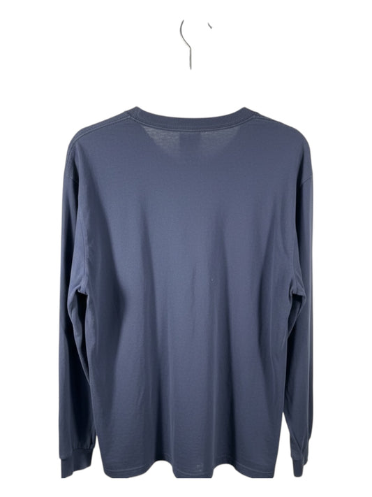Nike Athletics Long Sleeve T-Shirt – Navy Minimal Logo Top (Pre-Loved)