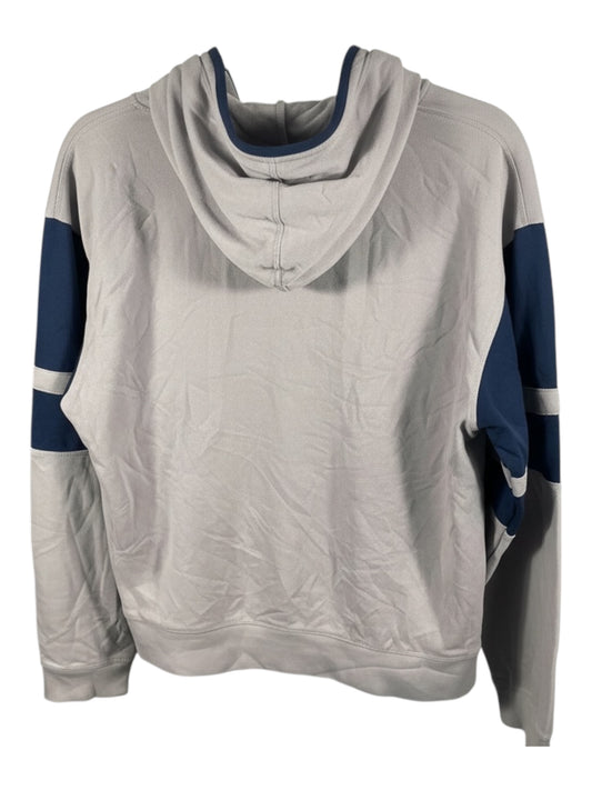 Vintage Reebok Grey & Navy Pullover Hoodie – Pre-Loved Sportswear