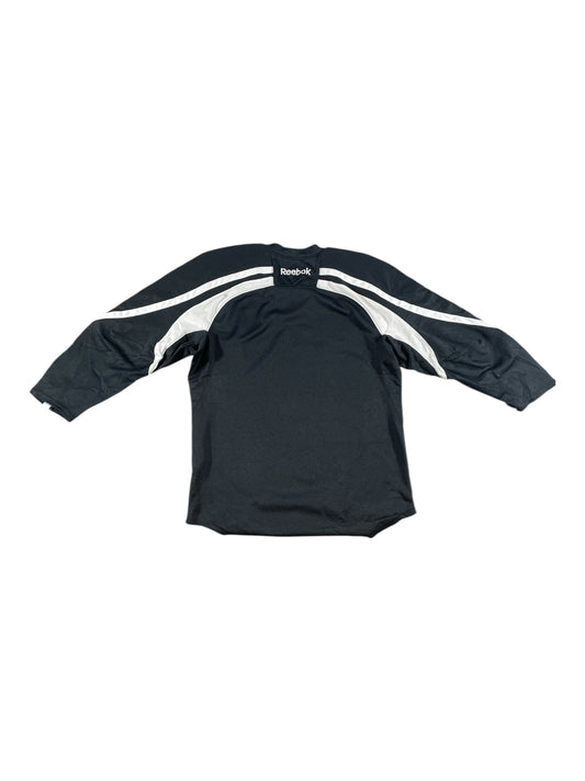 Vintage - Reebok Long-Sleeve Training / Hockey Practice Top – Black & White (Youth L/XL)
