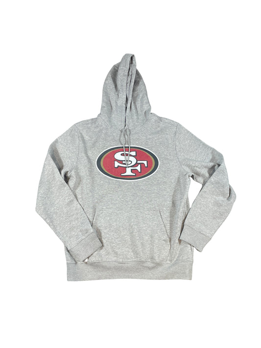 San Francisco 49ers Fanatics Logo Hoodie – Grey (Brand New)