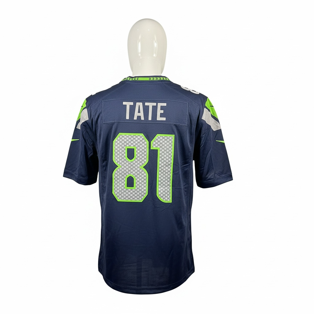 Vintage - Golden Tate #81 Seattle Seahawks NFL Jersey – Navy – Men’s Large