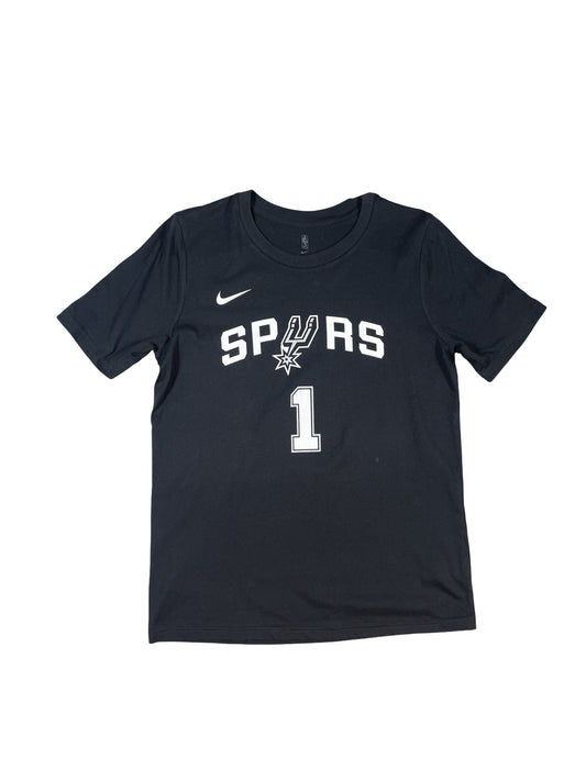San Antonio Spurs #1 Victor Wembanyama T-Shirt - Teens Large