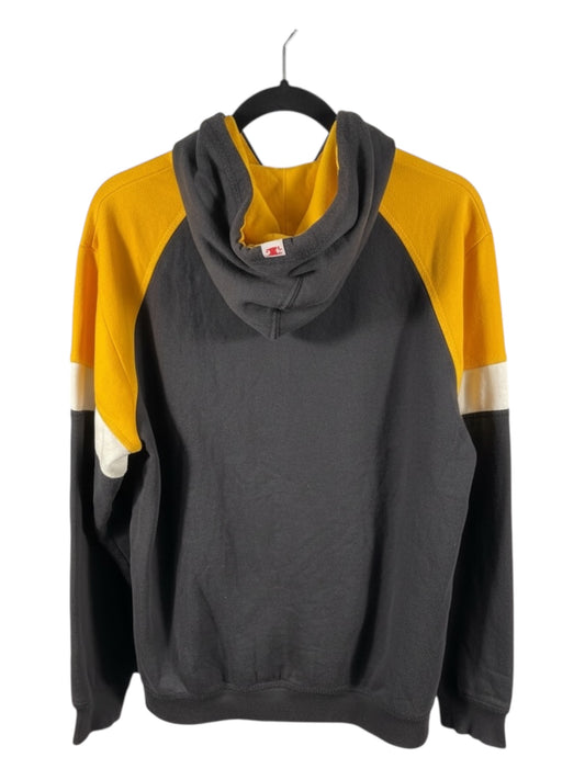 Vintage - Pittsburgh Steelers NFL Pullover Hoodie – Black & Gold Colour Block