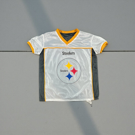 Vintage - Pittsburgh Steelers NFL Flag Reversible Jersey – Kids Large