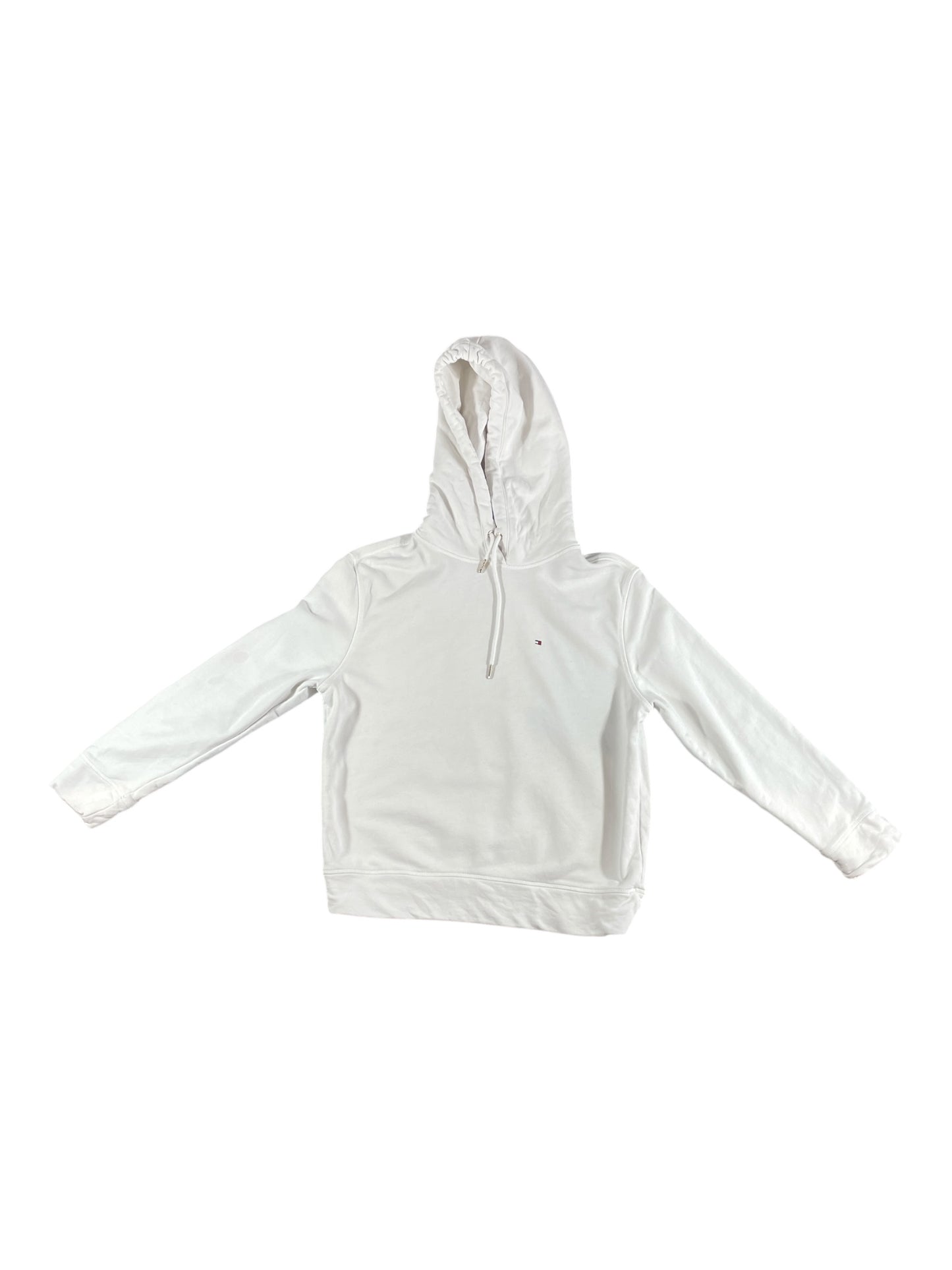 Tommy Hilfiger Flag Logo Hoodie – White – Women’s Medium
