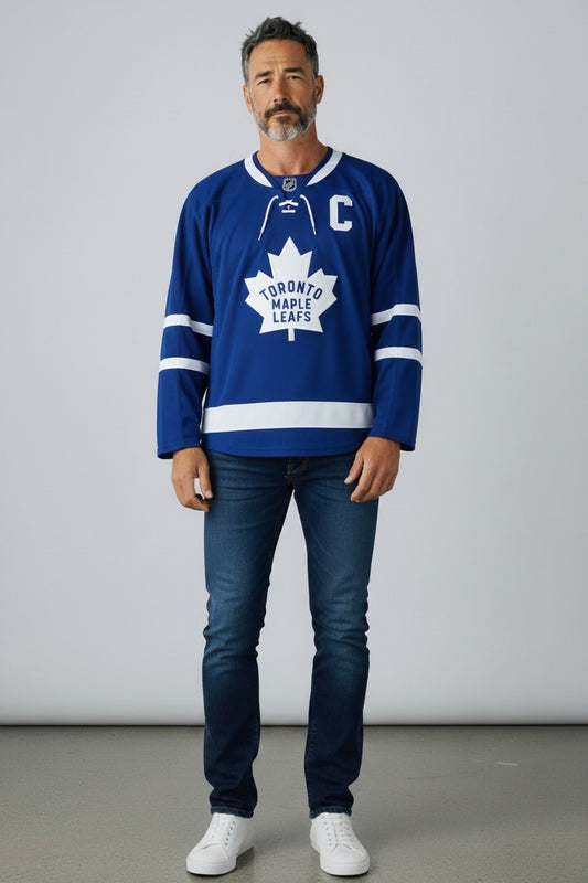 Vintage - Reebok Toronto Maple Leafs Dion Phaneuf #3 NHL Jersey – Men’s Large – Blue Home Ice Hockey Shirt – Captain C – Official Licensed