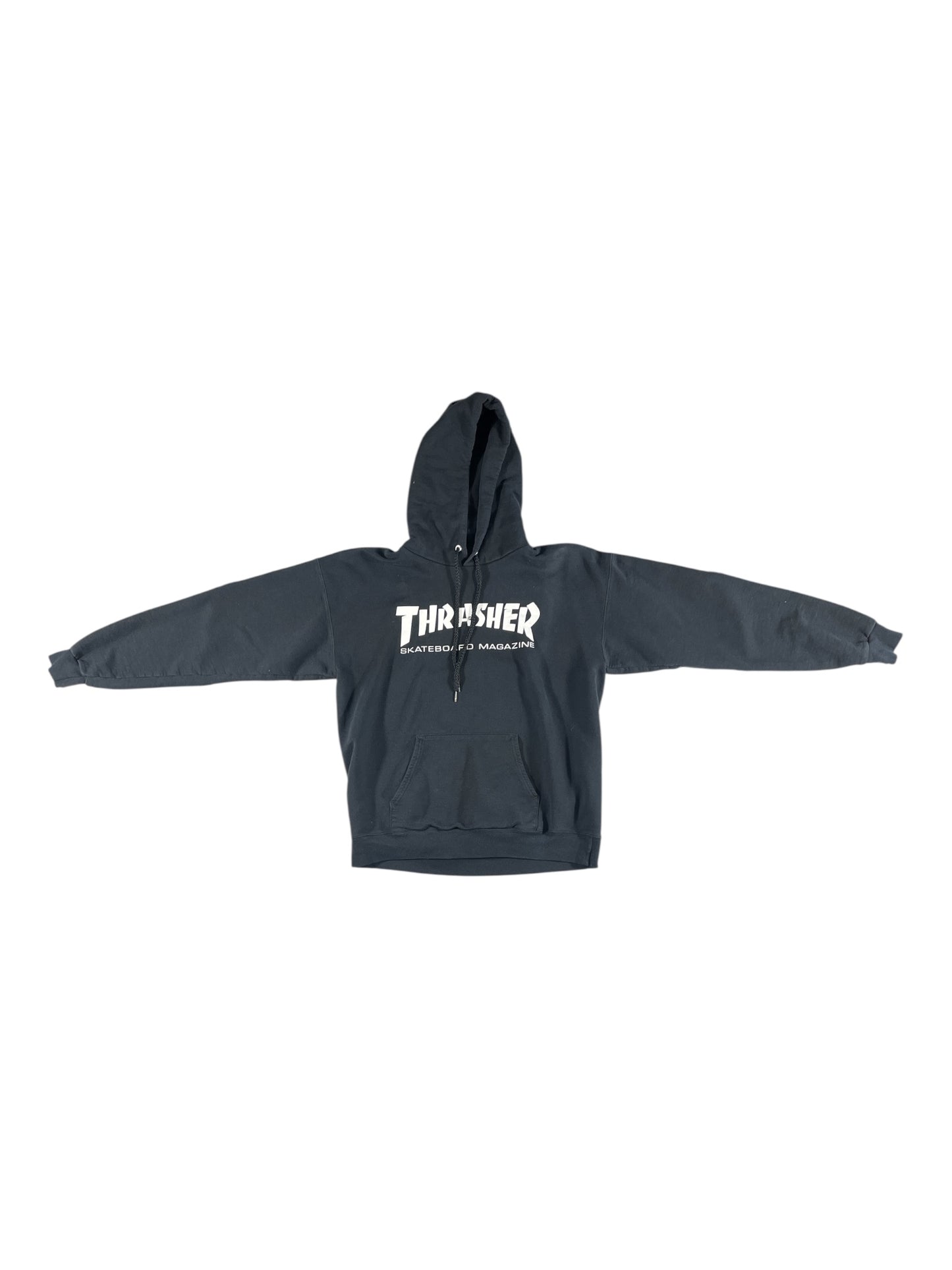 Vintage - Thrasher Skateboard Magazine Hoodie – Black – Men’s Medium