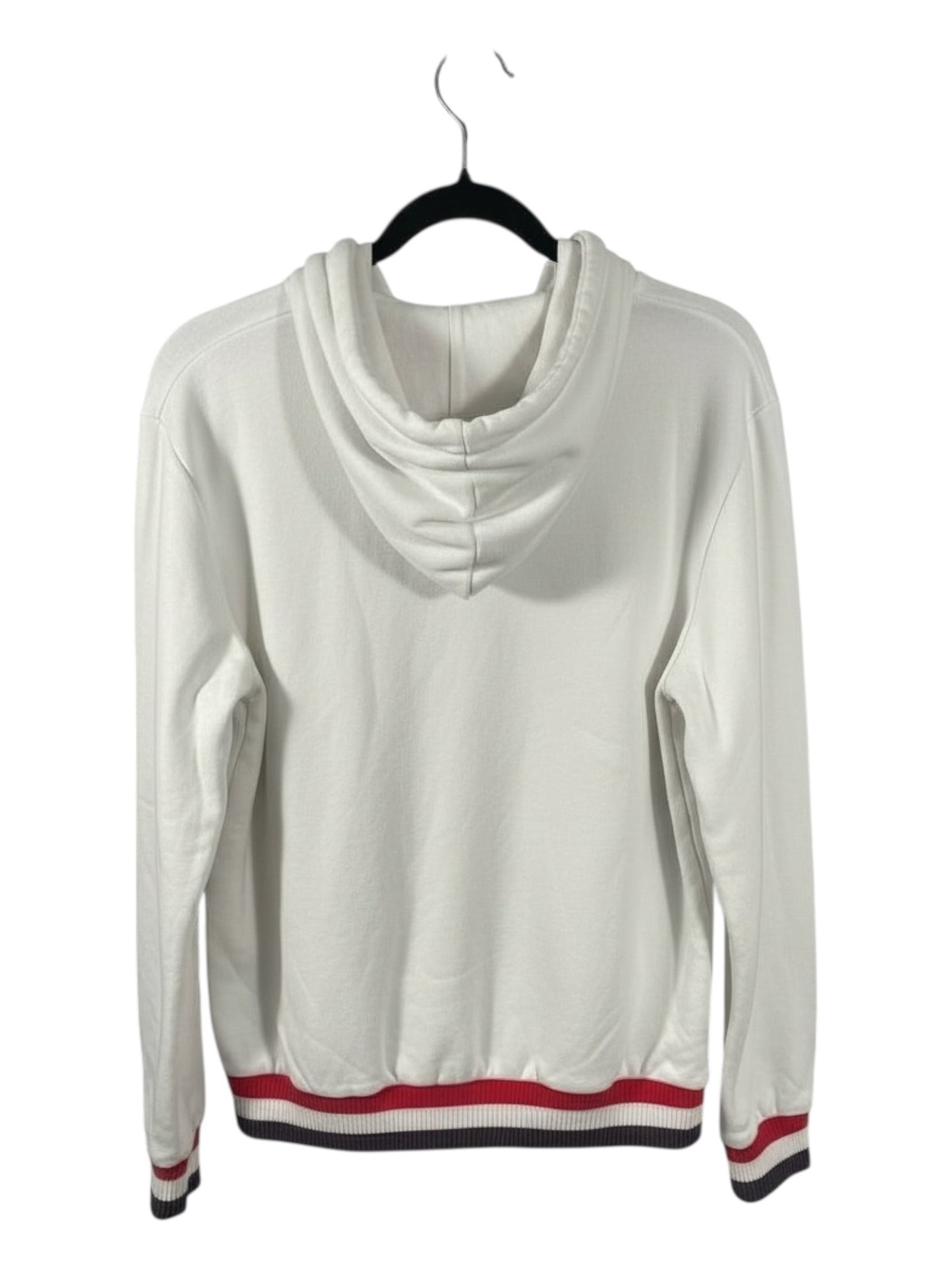 Vintage Fila Women's Embroidered Spell-Out Hoodie - White - XS - 90's