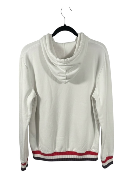 Vintage Fila Women's Embroidered Spell-Out Hoodie - White - XS - 90's