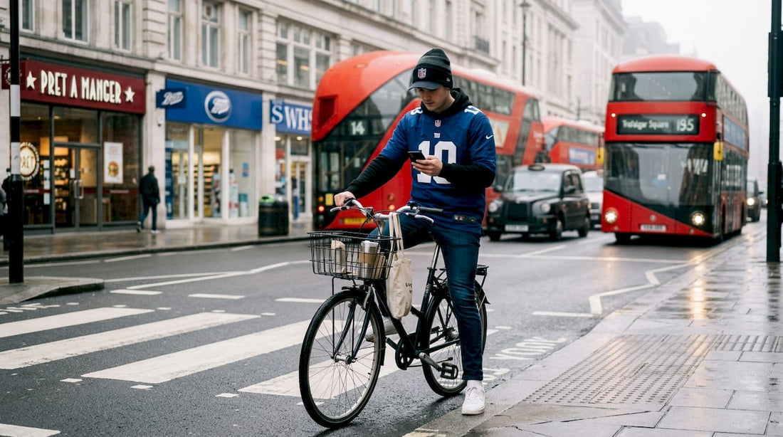 UK fan styling NFL jersey streetwear