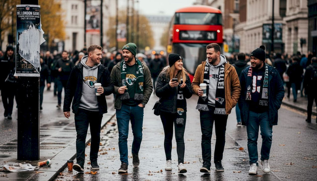 NFL fans in London on game day