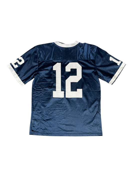 Nike Team #12 Youth Football Jersey – Navy / White – Kids L – Pre-Loved