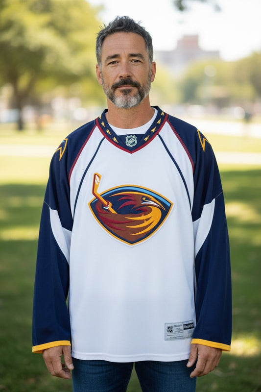 Vintage - Reebok Atlanta Thrashers #22 NHL Jersey – White Away – Men’s Medium