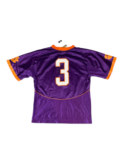 Nike Team Clemson Tigers #3 Youth Football Jersey – Purple/Orange – Kids M – Pre-Loved