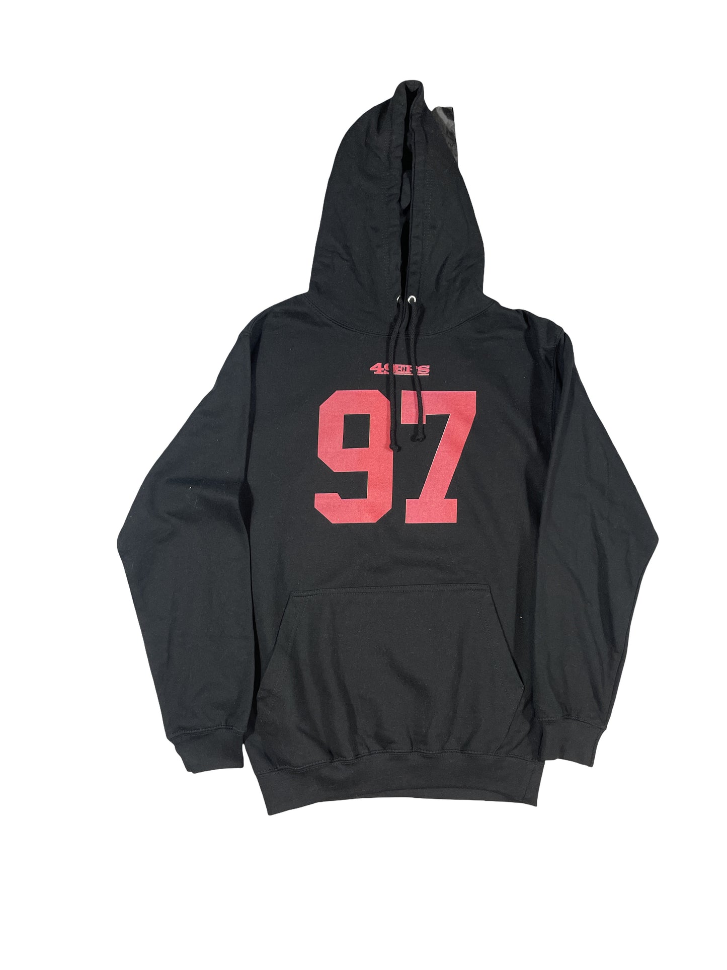San Francisco 49ers Nick Bosa #97 Hoodie - Black/Red Fan Gear - Size Small