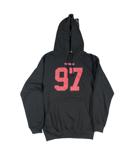 San Francisco 49ers Nick Bosa #97 Hoodie - Black/Red Fan Gear - Size Small