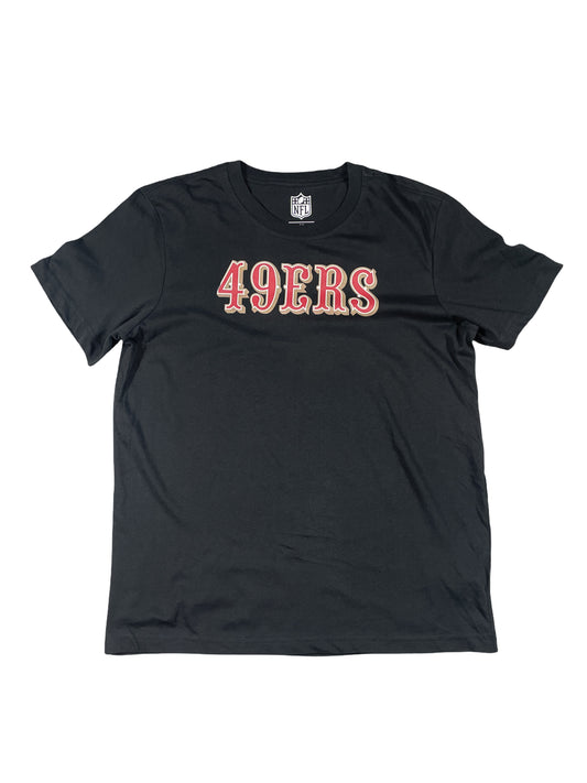 San Francisco 49ers Black T-Shirt – NFL Team Logo Tee | American Football Fanwear