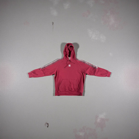 Vintage adidas Originals Trefoil Hoodie – Burgundy – Men’s XL