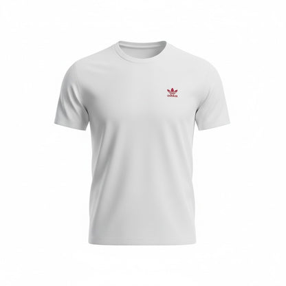 Adidas Trefoil Logo T-Shirt – White – Pre-Loved / Vintage