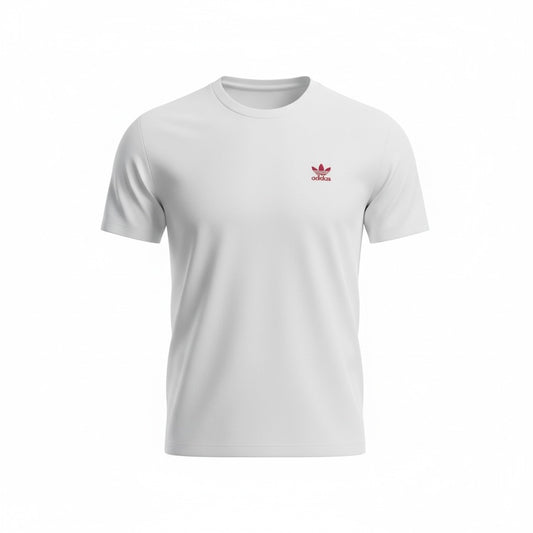 Adidas Trefoil Logo T-Shirt – White – Pre-Loved / Vintage