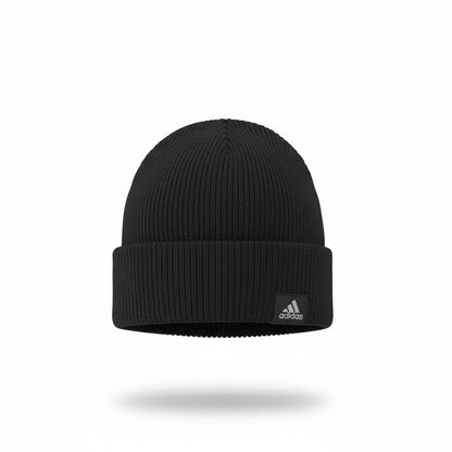 Adidas Performance Black Ribbed Beanie – One Size