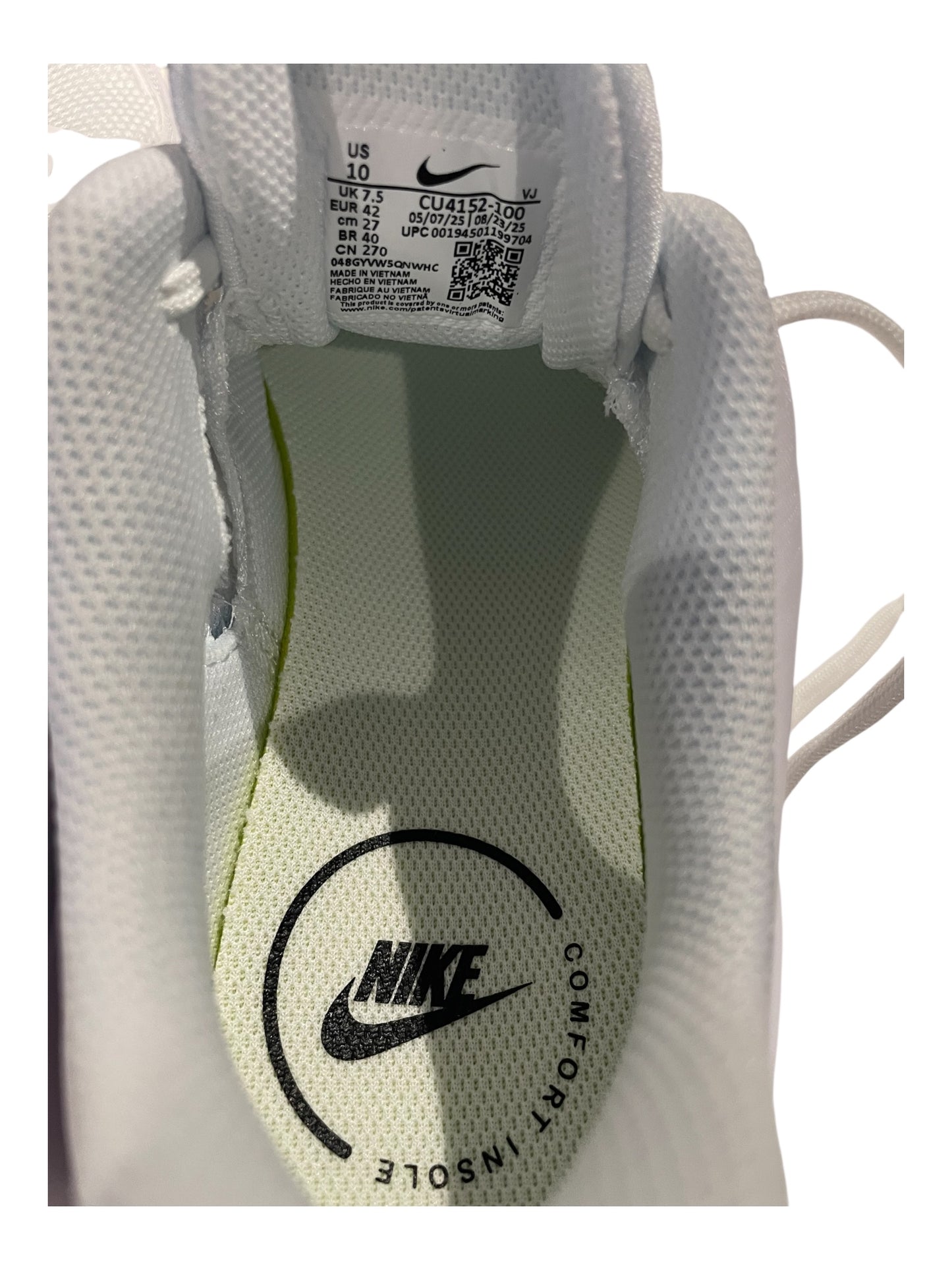 Women's Nike Air Max Bolt “Triple White” Trainers (CU4152-100) – Brand New – UK 7.5