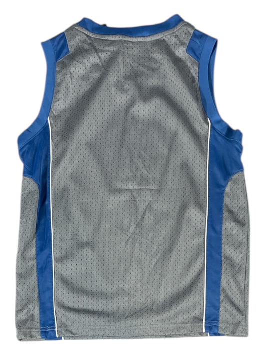 All-Star Varsity League #84 Youth Basketball Jersey – Grey / Blue – Kids – M- Pre-Loved