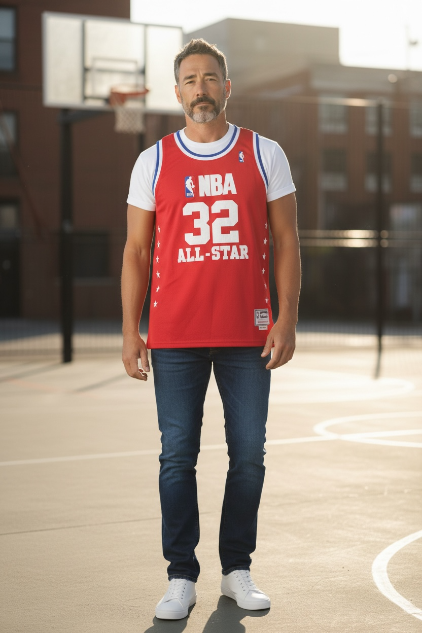 Mitchell & Ness NBA All-Star Magic Johnson 1987–88 E. Johnson #32 Jersey – Red – Men’s 3XL