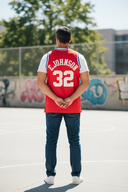 Mitchell & Ness NBA All-Star Magic Johnson 1987–88 E. Johnson #32 Jersey – Red – Men’s 3XL