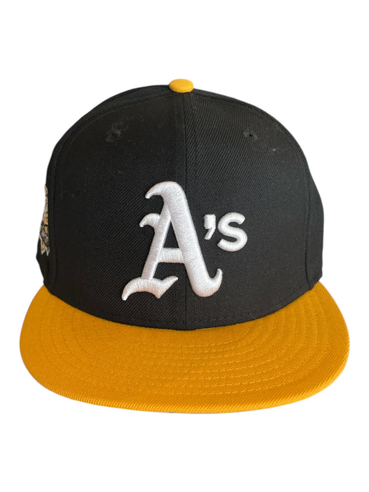 Oakland Athletics 59FIFTY Fitted Cap 7 3/8 – 1989 World Series Side Patch – Black & Gold New Era