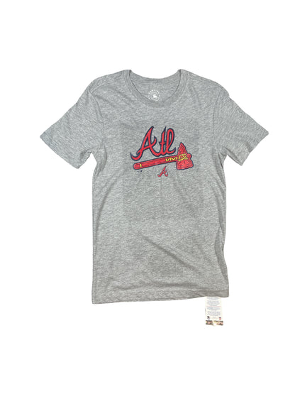 Atlanta Braves MLB Genuine Merchandise T-Shirt - Grey - Size Xtra Small
