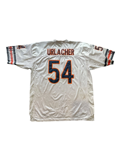 Reebok Chicago Bears Brian Urlacher #54 Away NFL Jersey White Size 60 (4XL)