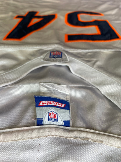 Reebok Chicago Bears Brian Urlacher #54 Away NFL Jersey White Size 60 (4XL)